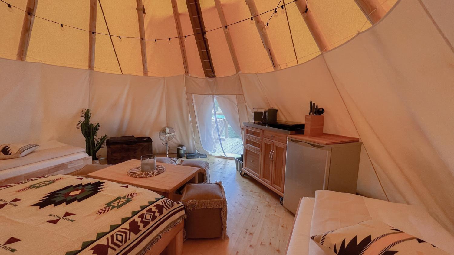 Ferienwohnung Tipi Alabama Falkenburg Exterior foto